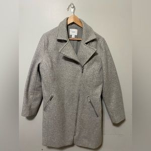 Old Navy Moto Style Wool Blend Coat